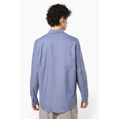 Men's long-sleeved Oxford shirt